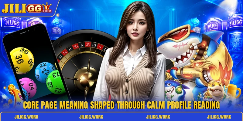 Core page meaning shaped through calm profile reading