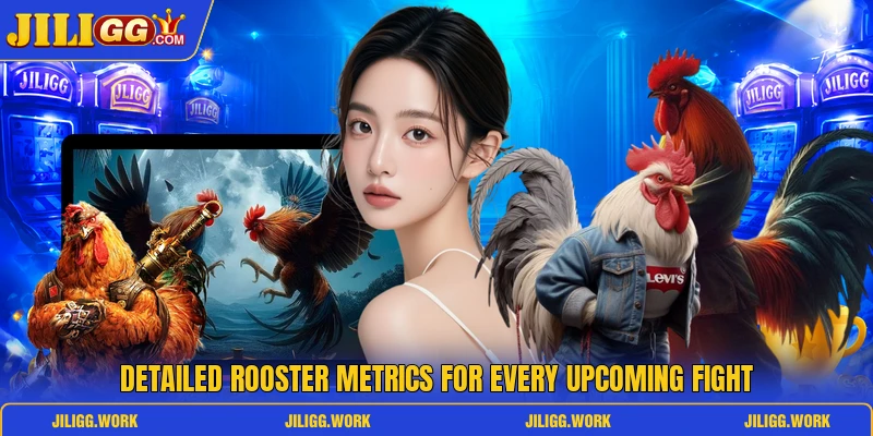 Detailed rooster metrics for every upcoming fight Detailed rooster metrics for every upcoming fight