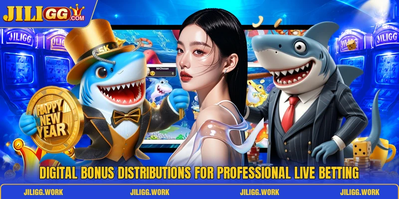 Digital bonus distributions for professional live betting