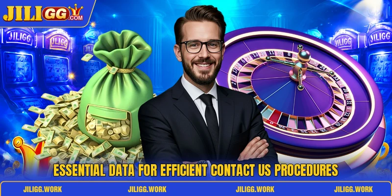 Essential data for efficient contact us procedures