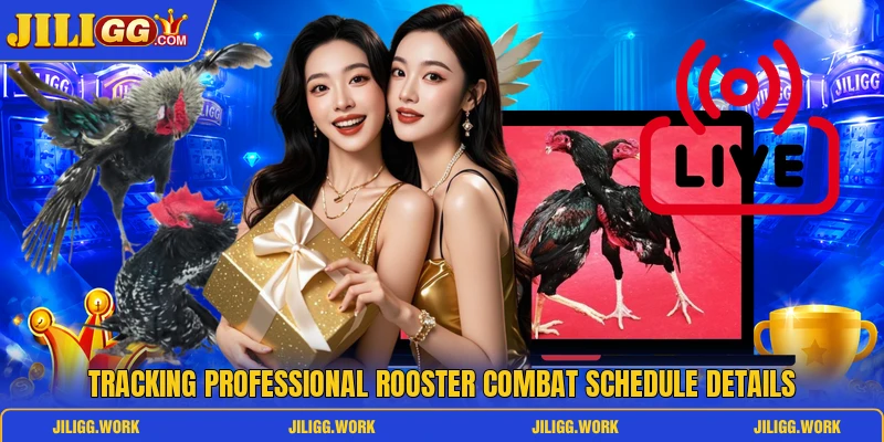 Tracking professional rooster combat schedule details